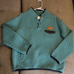 Women's Teal Quilted Sweatshirt - XL but fits like medium